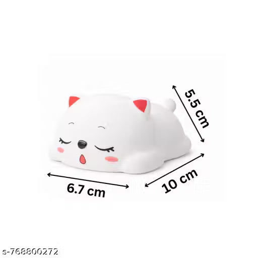 Cute Sleeping Cat Night Light Lamp – Kawaii Bedroom Decor
