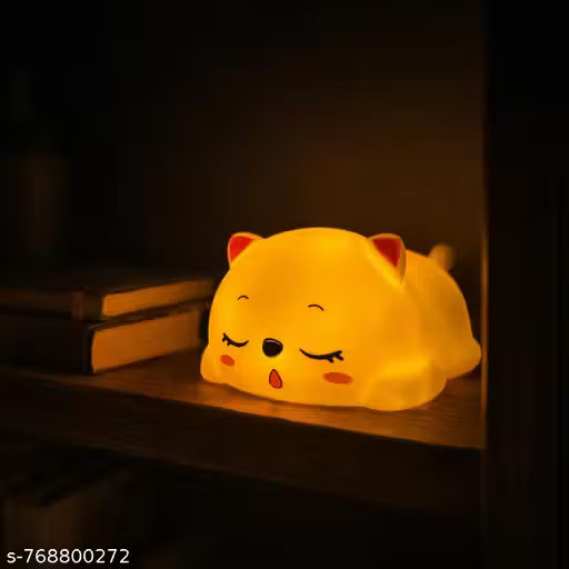 Cute Sleeping Cat Night Light Lamp – Kawaii Bedroom Decor